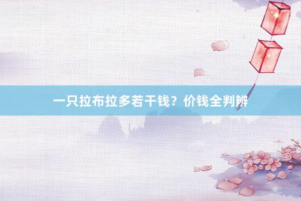 一只拉布拉多若干钱？价钱全判辨